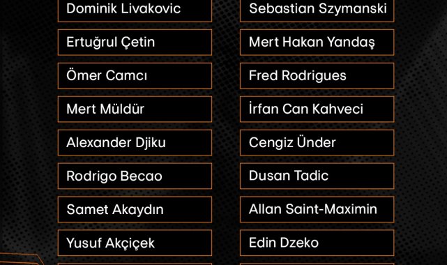 Fenerbahçe'nin, Twente maçı için kamp kadrosu belli oldu