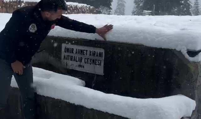 Karabük'te kar kalınlığı 20 santimetreyi aştı