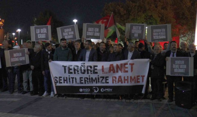 Kayseri'de vatandaşlar terörü lanetledi