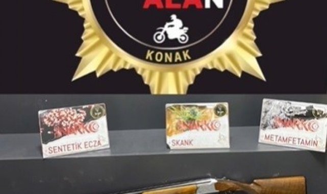 Konak'ta ev ve iş yerlerine uyuşturucu baskını: 11 tutuklama