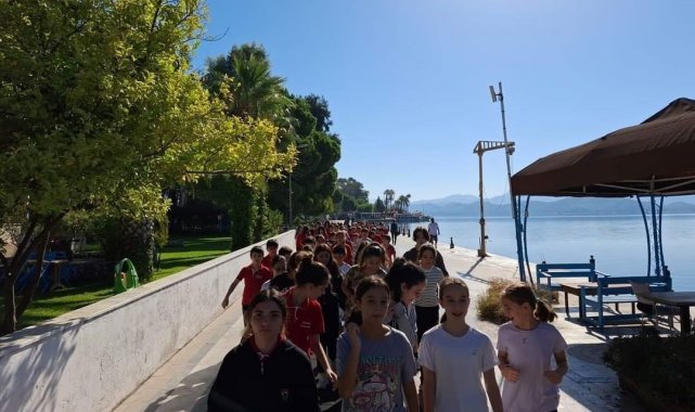 Köyceğiz'de yürüyüş yapmanın faydalarına dikkat çekildi