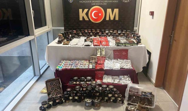 Kütahya'da kaçak tütün ve sigara operasyonu