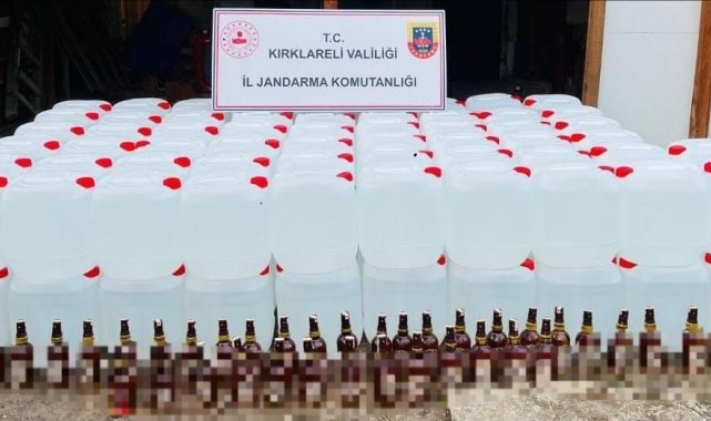 Lüleburgaz'da 3 bin 360 litre etil alkol ele geçirildi, 2 kişi yakalandı
