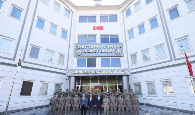 Mardin Valisi Akkoyun, kolluk kuvvetleriyle bir araya geldi
