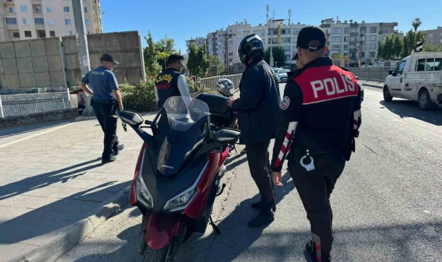 Mersin polisinden denetim: 2 çalıntı motosiklet ele geçirildi, 237 bin TL ceza uygulandı