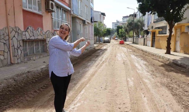 Nazilli Cumhuriyet Mahallesi'nde yol çalışması başlatıldı
