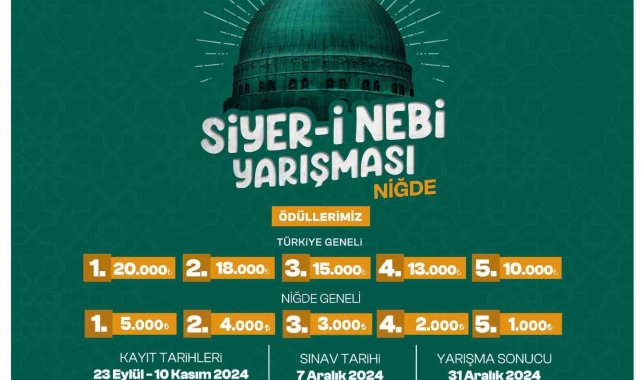 Niğde'de Siyer-i Nebi Yarışması yapılacak