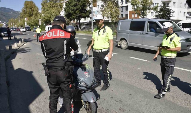 Ordu'da bir haftada 15 binden fazla araç ve sürücüsü denetlendi