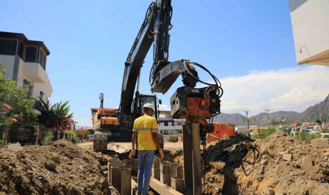 Ören'de kanalizasyonunun yüzde 74'ü tamamlandı
