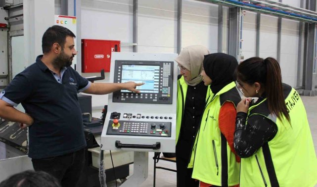 Orta Karadeniz Kalkınma Ajansı desteğiyle yetişen kadın CNC operatörleri iş başı yaptı