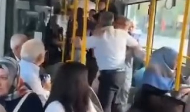 Otobüsteki kavga sokağa taştı