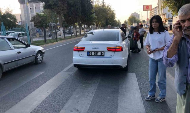 Otomobilin çarptığı yaya yaralandı