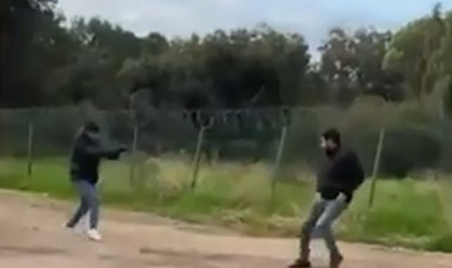 Pusu kurup cinayet anını kameraya çekmişler
