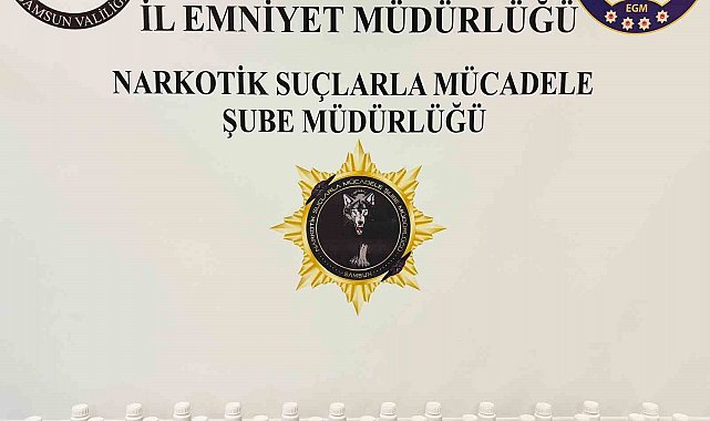 Samsun'da 2 bin 576 adet uyuşturucu hapla yakalanan kadın gözaltına alındı
