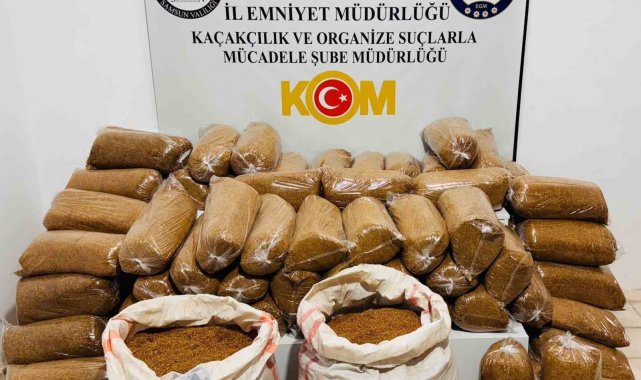 Samsun'da 510 kilo kaçak tütün ele geçirildi