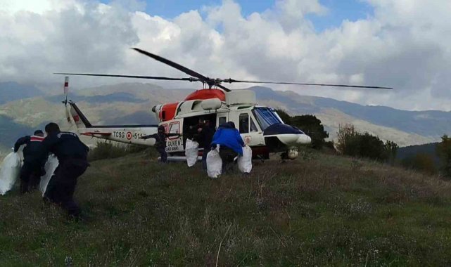 Samsun'da helikopter destekli uyuşturucu operasyonu