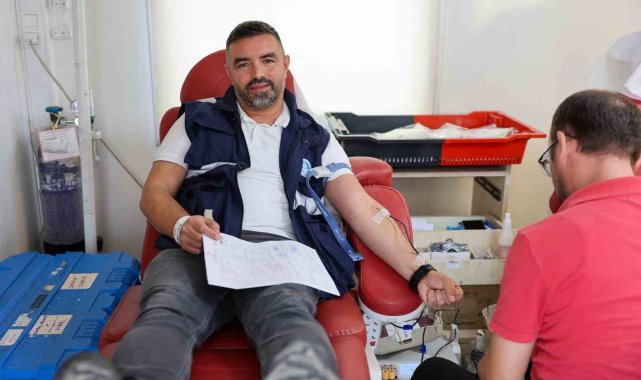 SASKİ çalışanlarından örnek davranış: Kan ve kök hücre bağışı