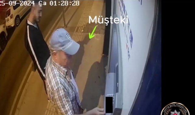 Sıra bekler gibi yaptı, ATM'den para çeken emekliyi gasp etti