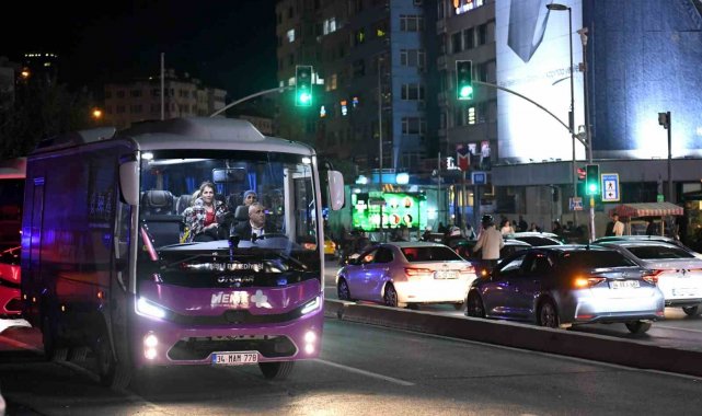 Şişli'de "Mekik+ Ücretsiz Gece Ulaşım Servisi" hizmete başladı
