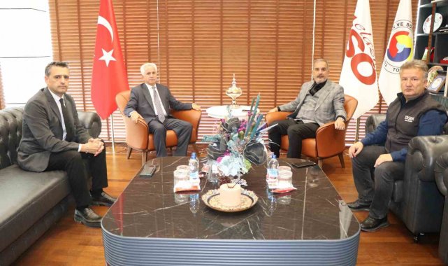 Su Ürünleri Genel Müdür Yardımcısı Yılmaz, ETSO Başkanı Alan ile bir araya geldi