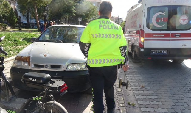 Tavşanlı'da trafik kazası, 2 yaralı