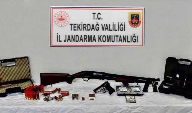 Tekirdağ'da ruhsatsız silah ve fişek operasyonları