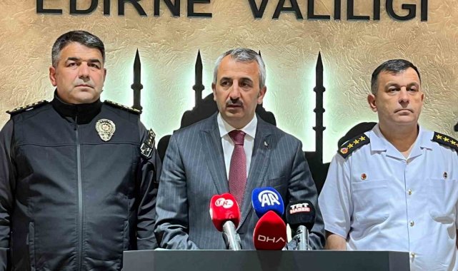 Vali Sezer: "Edirne göçmen rotası olmaktan çıktı"