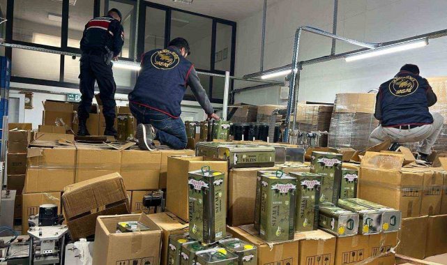 Yalova'da 33 bin litre sahte zeytinyağı ele geçirildi