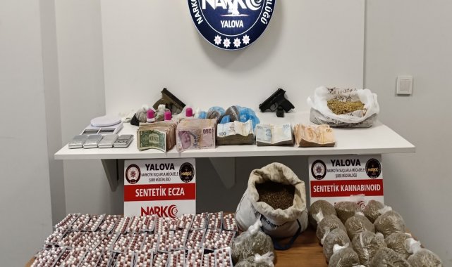 Yalova'da uyuşturucu operasyonunda 18 zanlı tutuklandı