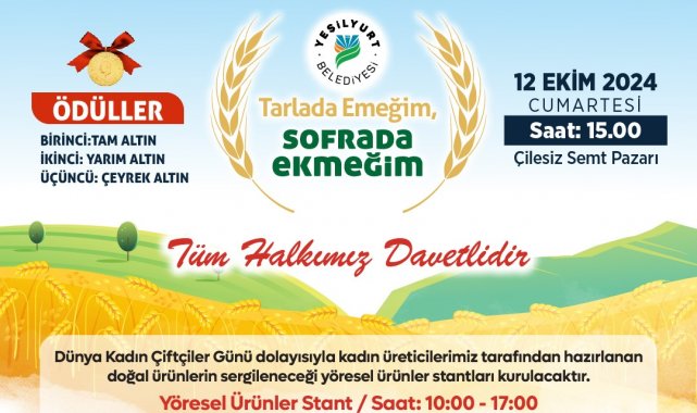 Yeşilyurt'ta ekşili ekmek yarışması düzenlenecek