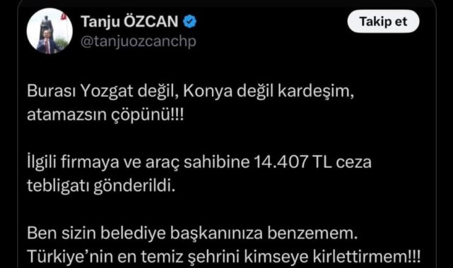 Yozgat Belediye Başkanı Arslan: "Yozgat'ı ve Yozgatlıyı şovlarına alet etme"
