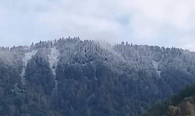 Zonguldak'a mevsimin ilk karı yağdı