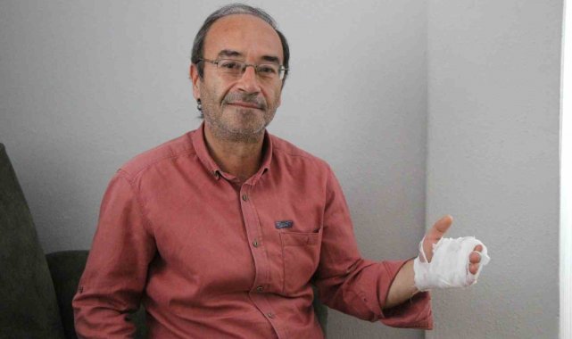 Amasya'da veteriner hekime köpek saldırdı
