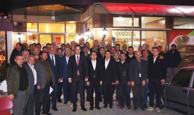 Aslanapa Kaymakamı Sezai Demirci'ye veda yemeği