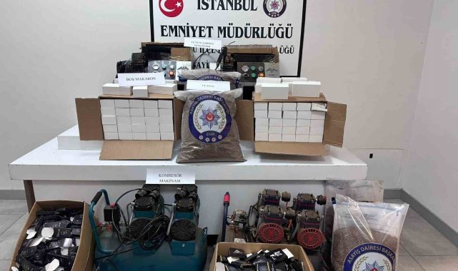 Beylikdüzü'nde kaçak sigara operasyonu: 3 gözaltı