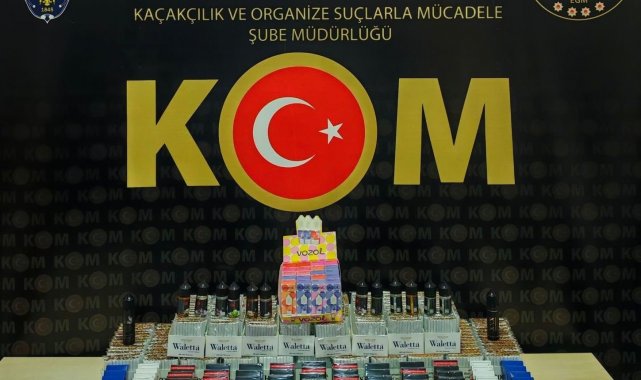 Bilecik'te 7 bin 444 adet doldurulmuş makaron ele geçirildi