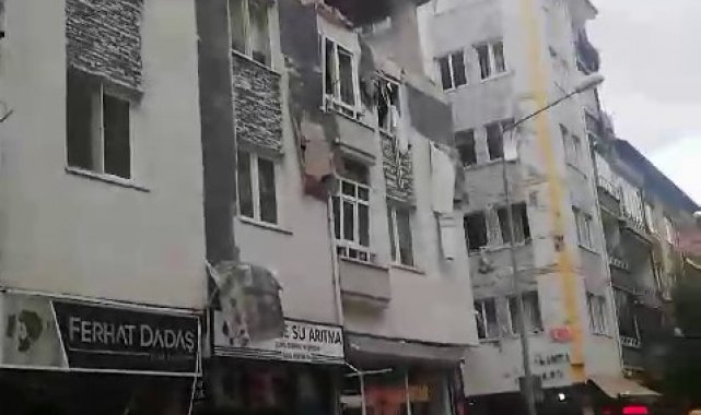 Çorum'da patlama: Binada ve çevrede hasar oluştu