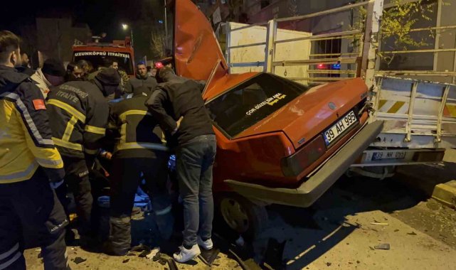 Edirne'de zincirleme trafik kazası: 1 yaralı
