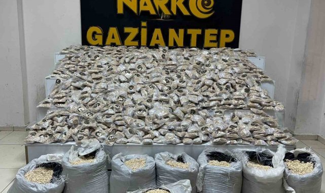 Gaziantep'te 3 milyon 204 bin adet uyuşturucu hap ele geçirildi