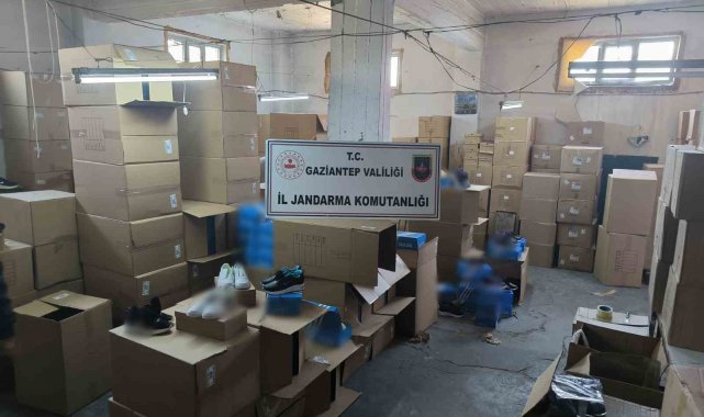 Gaziantep'te sahte ayakkabı operasyonu