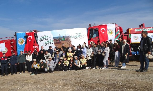 Hisarcık'ta 120 fidan dikildi