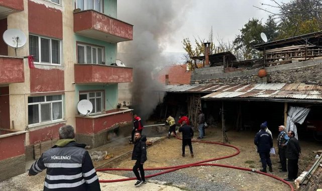 Isparta'da odunlukta çıkan yangın söndürüldü
