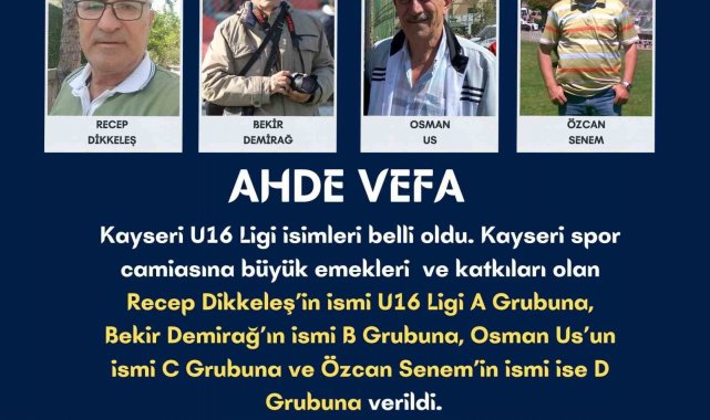 Kayseri ASKF'den ahde vefa