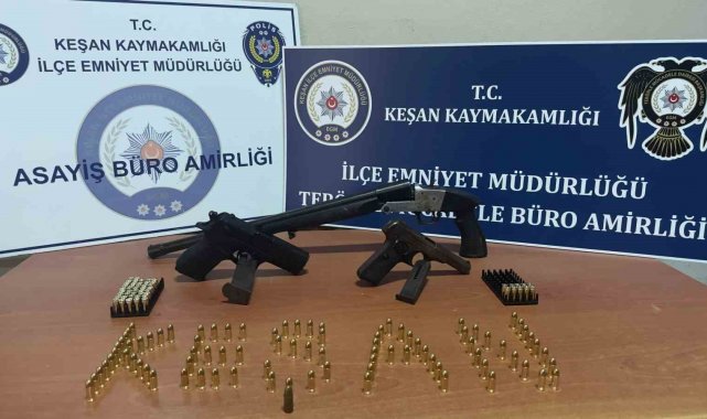 Keşan'da hakkında hapis cezası bulunan şüpheli saklandığı çiftlikte yakalandı