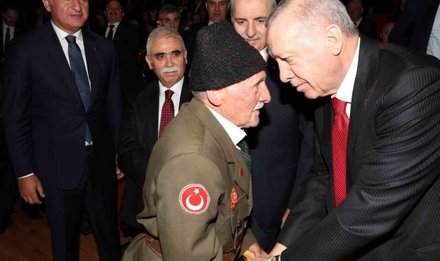 Kore Gazisi Uzun, Cumhurbaşkanı Erdoğan ile bir araya geldi