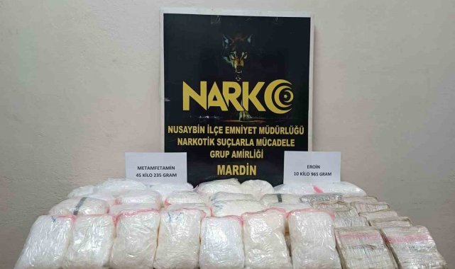 Mardin'de 56 kilogram uyuşturucu ele geçirildi