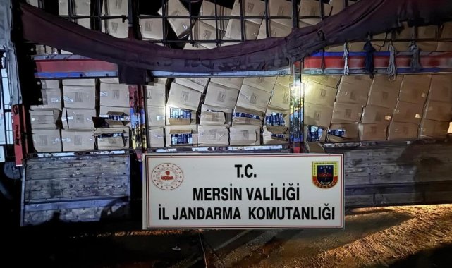 Mersin'de 5 ton kaçak tütün ele geçirildi