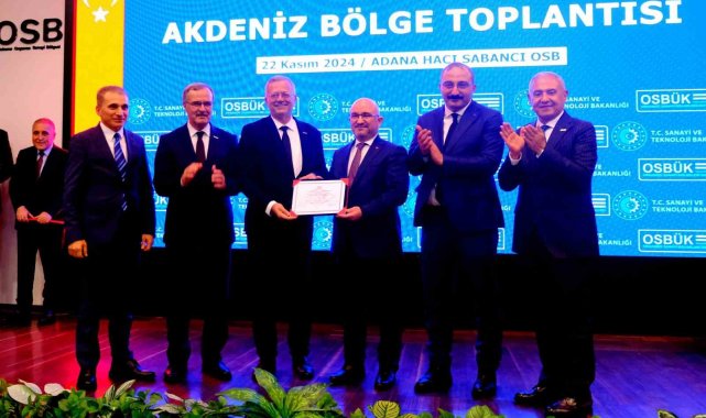 MTOSB, 'Yeşil OSB Belgesi' almaya hak kazandı