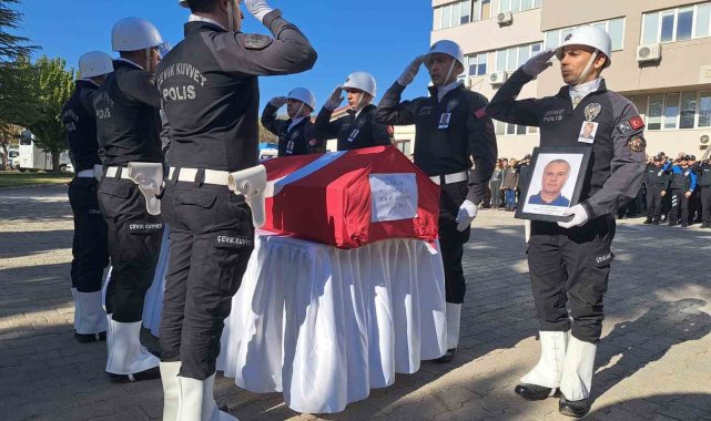 Muğla'da hayatını kaybeden polis memuru için tören düzenlendi
