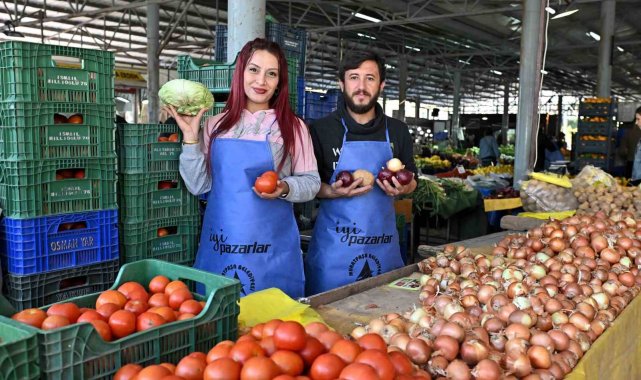 Muratpaşa pazarlarında tek tip önlük uygulaması başlatıldı
